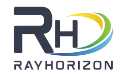 An image representing the Ray Horizon client logo on the Home page by Technotery, highlighting organizations that have partnered with Technotery.